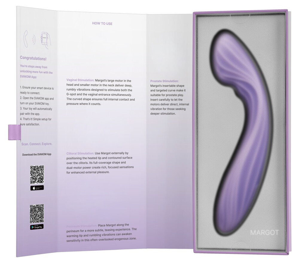 G-punkt-vibrator "Margot" med 2 motorer