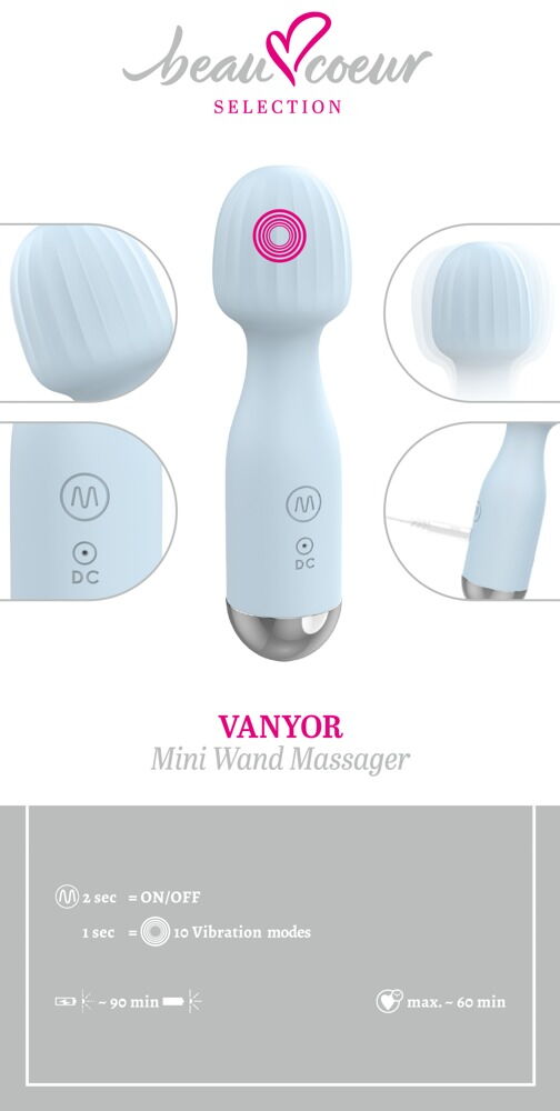 Massagestav "VANYOR Mini" med 10 vibrationstilstande