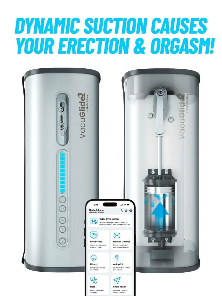 Masturbator "VacuGlide 2" kan nu også styres via app inkl. gratis videoer
