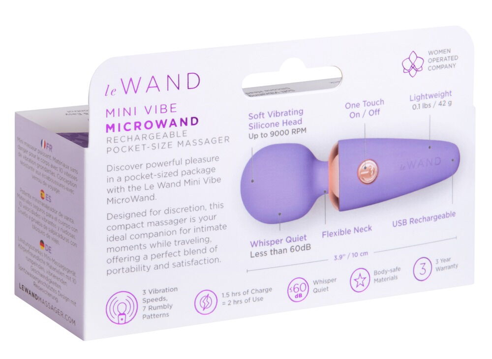Massagestav "Mini Vibe Microwand" i kompakt rejseformat