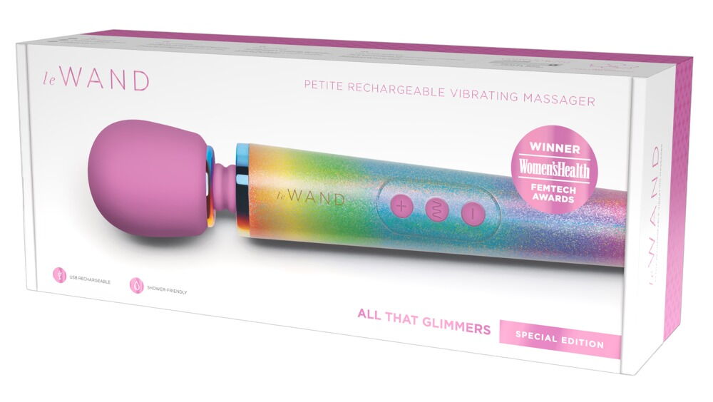Massagestav "All That Glimmers" med 6 vibrationstilstande i 10 intensiteter