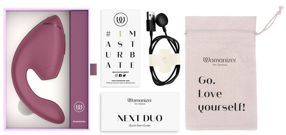 Pulsator "Womanizer Next Duo" med G-punktsvibrator