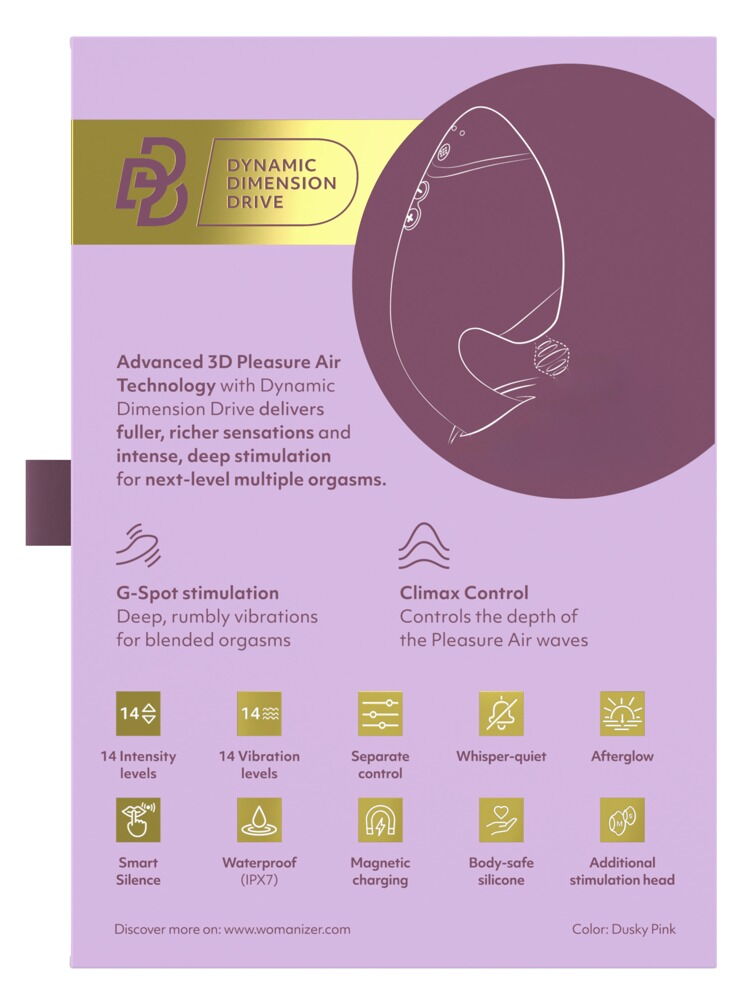 Pulsator "Womanizer Next Duo" med G-punktsvibrator