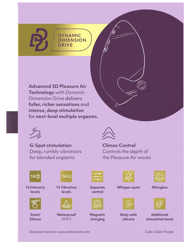 Pulsator "Womanizer Next Duo" med G-punktsvibrator