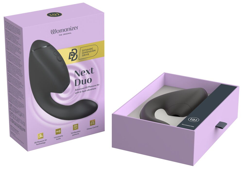 Pulsator "Womanizer Next Duo" med G-punktsvibrator