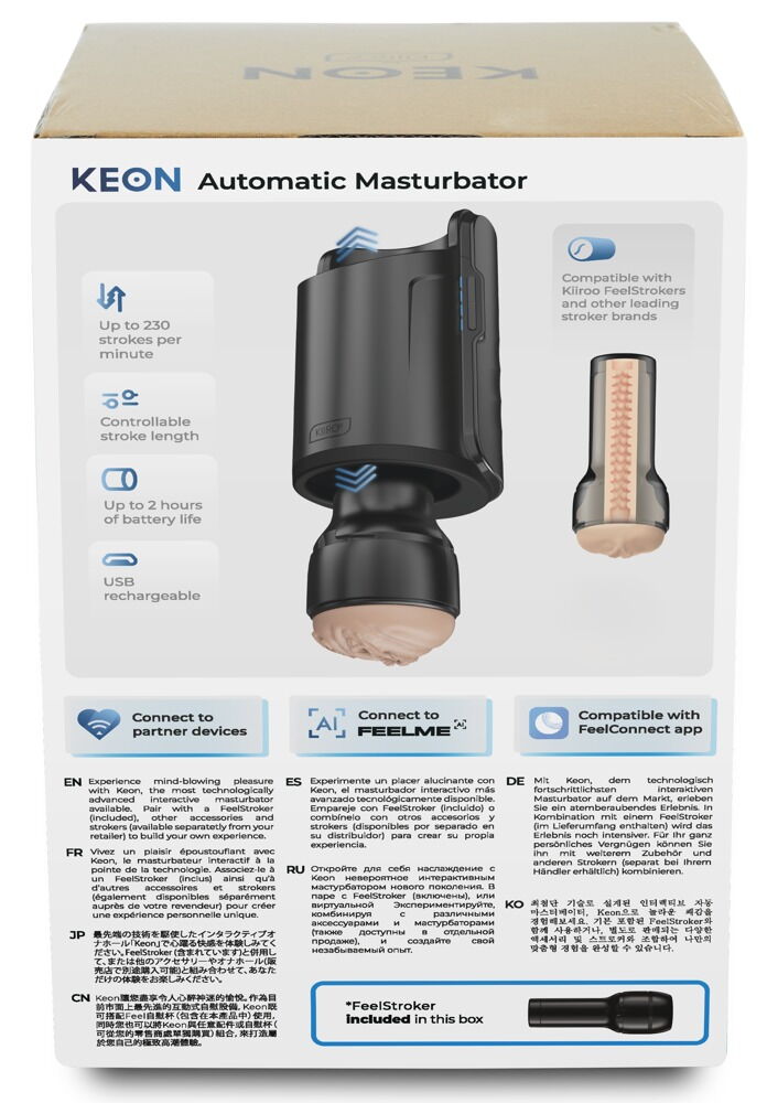 Masturbator "Keon WiFi Combo Set" kan styres via app