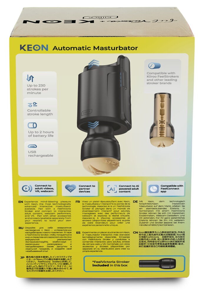 Masturbator "Keon WiFi Combo Set Feel Victoria" kan styres via app