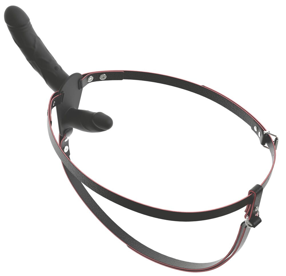 Strap-on "RC Vibrating Double" med udvendig og indvendig vibrator