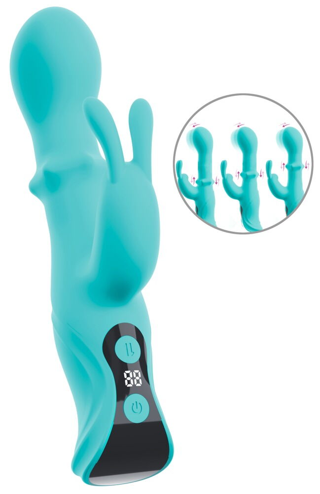 Rabbit Vibrator "ORIVEN" med bankende impulser & slide massagering