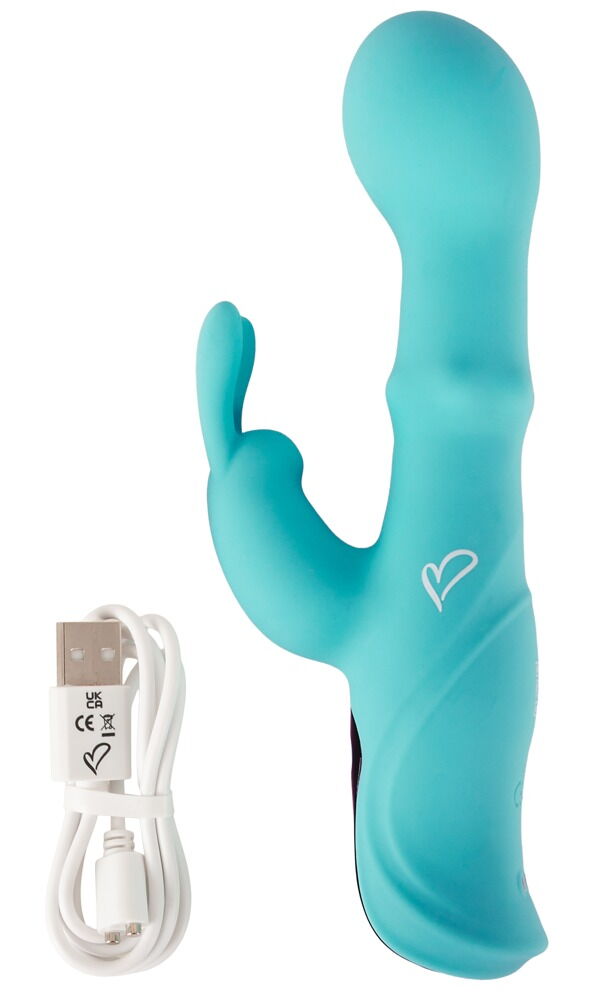 Rabbit Vibrator "ORIVEN" med bankende impulser & slide massagering