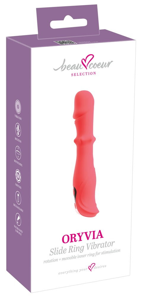 Vibrator "ORYVIA" med rotation og slide massagering