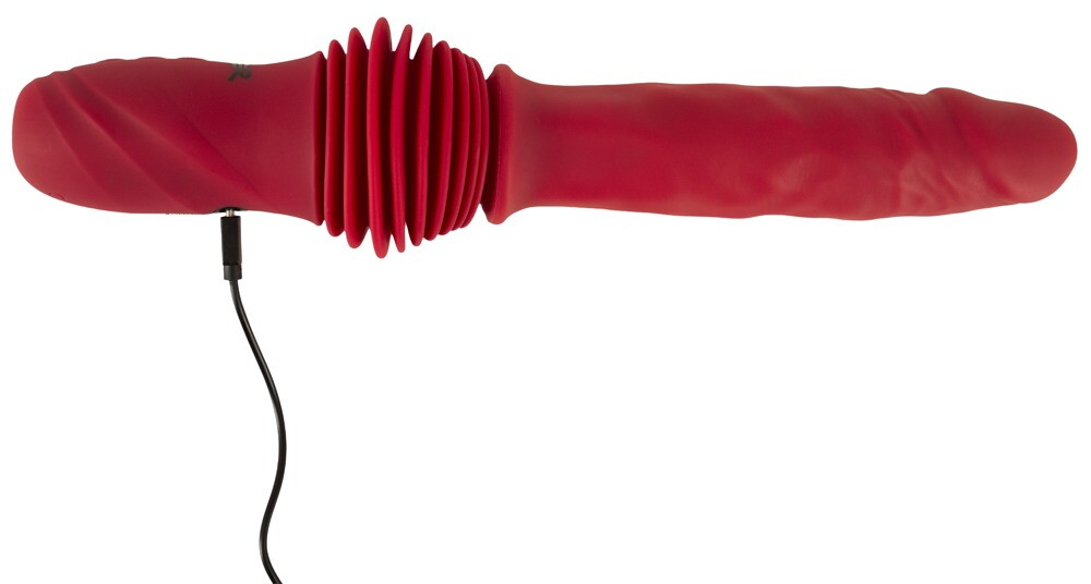 Stødvibrator "RC Double Thrusting Fucking Machine" med aftagelig sugekop