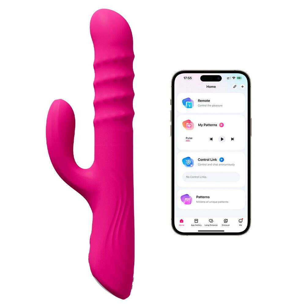 Rabbit vibrator "Velvo“ med WaveRoller-massageperler