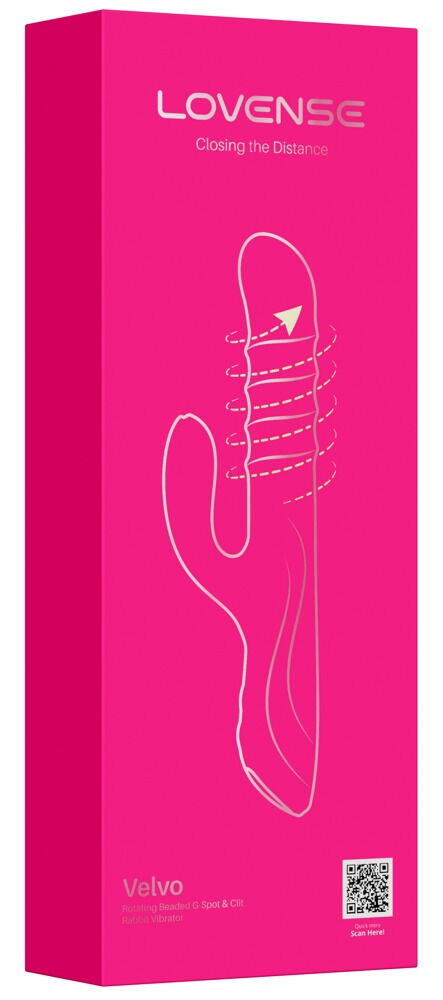 Rabbit vibrator "Velvo“ med WaveRoller-massageperler