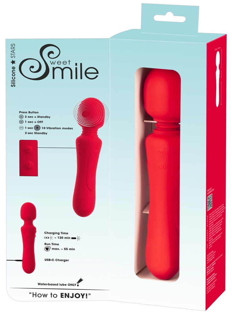 Massagestav "Super Powerful Vibrating Wand" med 10 vibrationsindstillinger