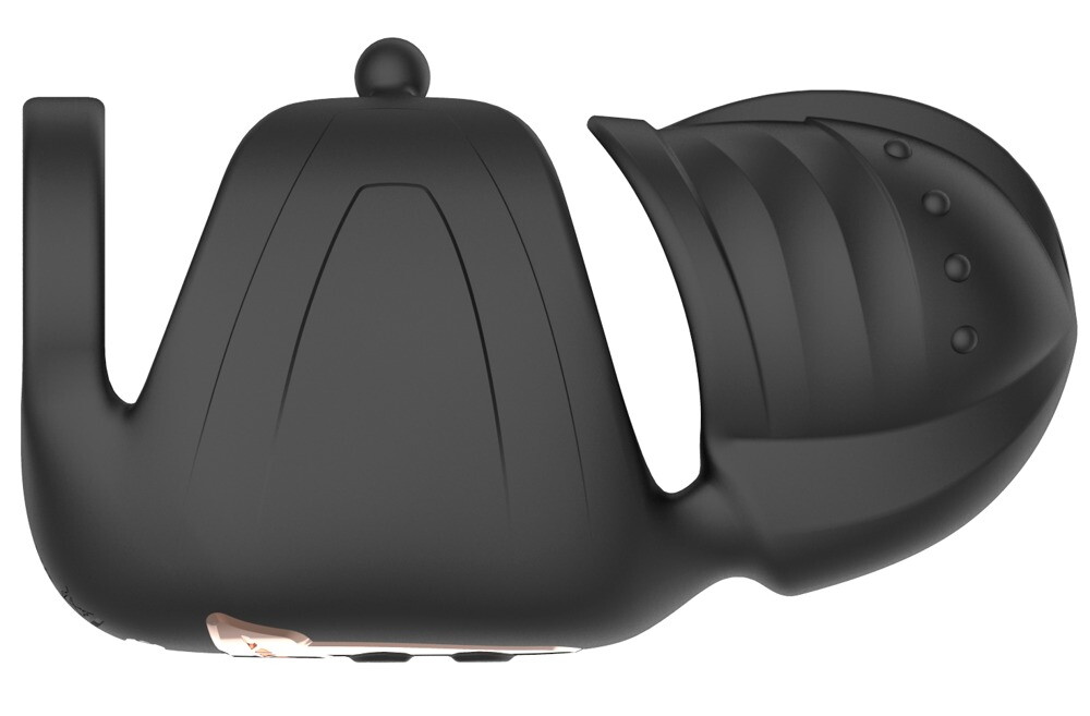 Masturbator med vibration og bevægelig glansstimulator
