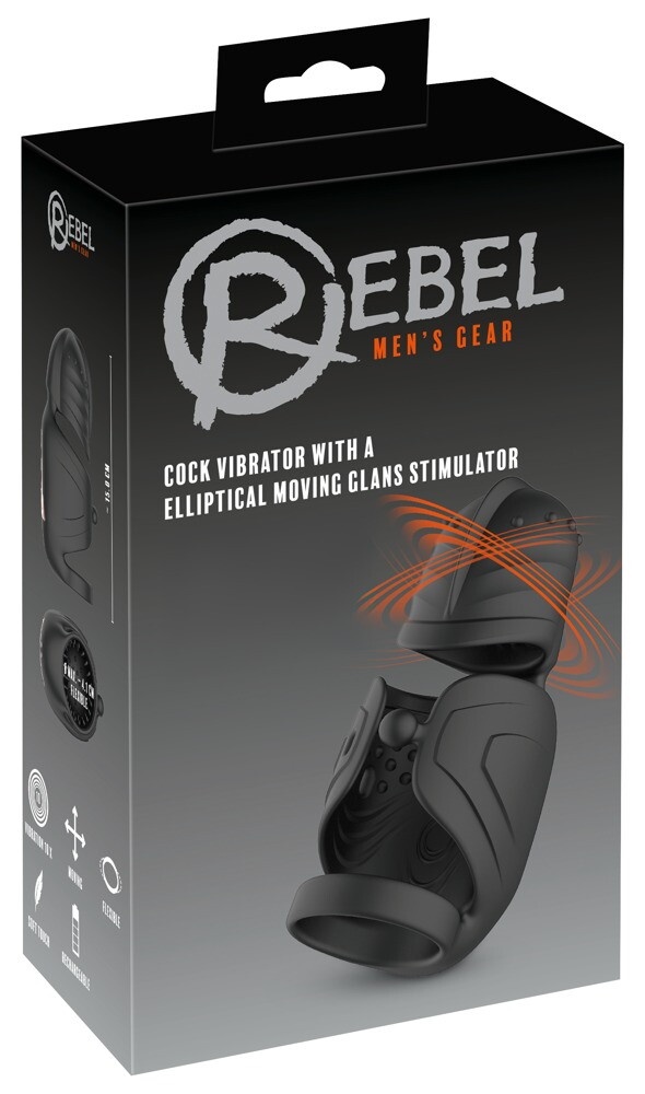 Masturbator med vibration og bevægelig glansstimulator