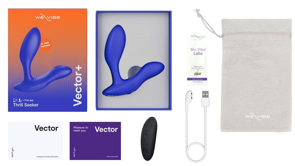 Analvibrator "Vector+" med fjernbetjening