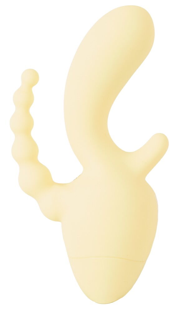 Minivibrator med klitoris- og anus-stimulator