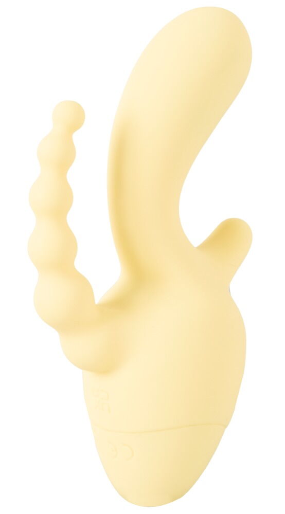 Minivibrator med klitoris- og anus-stimulator