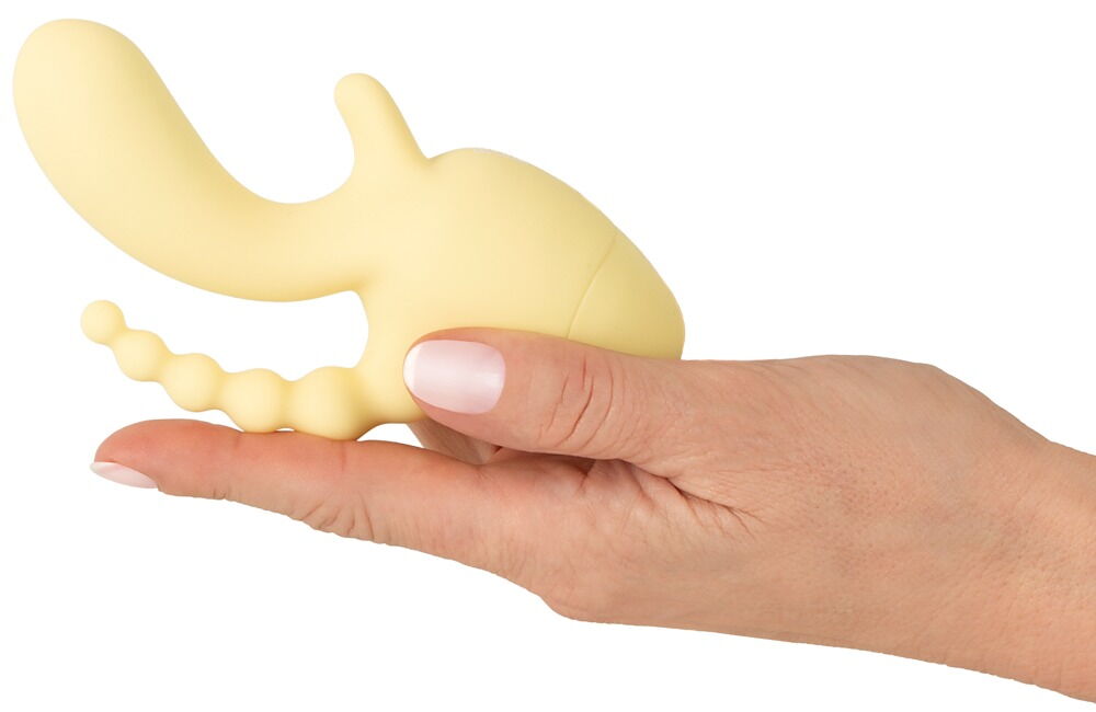 Minivibrator med klitoris- og anus-stimulator