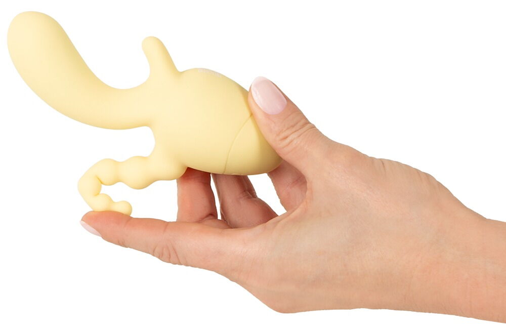 Minivibrator med klitoris- og anus-stimulator
