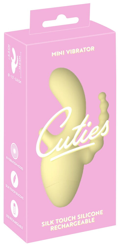 Minivibrator med klitoris- og anus-stimulator