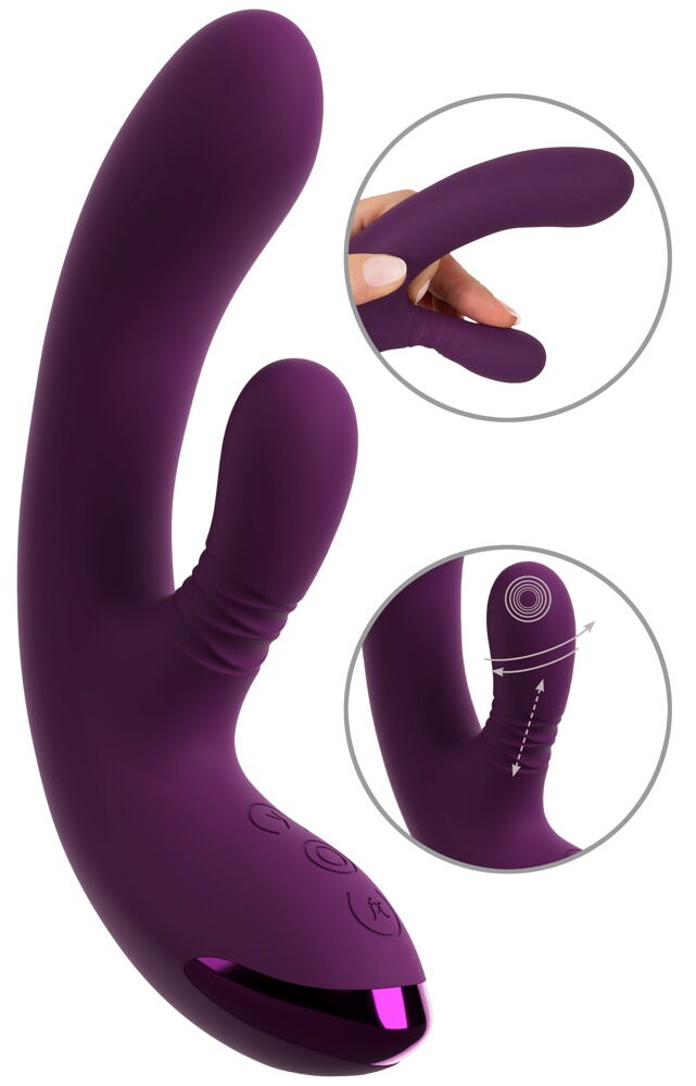Rabbit vibrator med dobbelt nikkende funktion