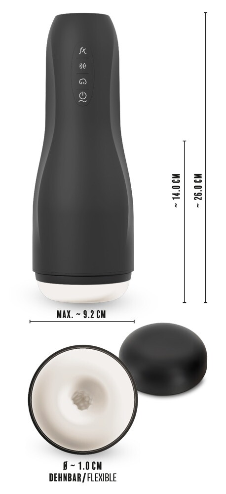 Masturbator med squeeze-massageteknologi