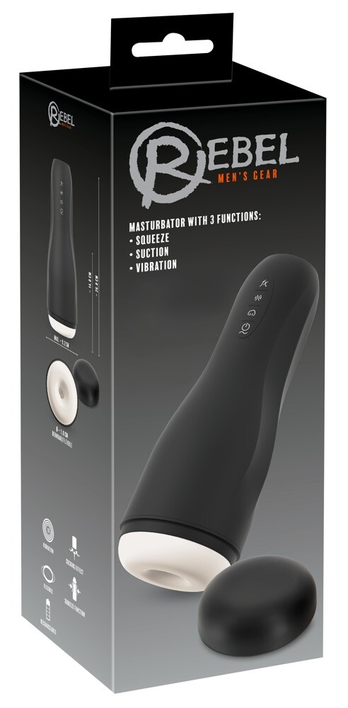 Masturbator med squeeze-massageteknologi