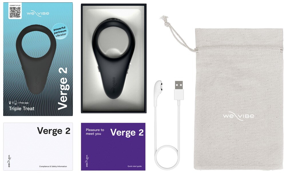 Vibro-penisring "Verge 2“ med perineumstimulator