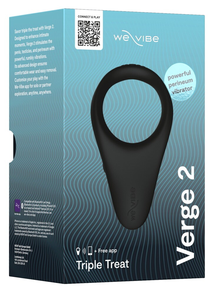 Vibro-penisring "Verge 2“ med perineumstimulator