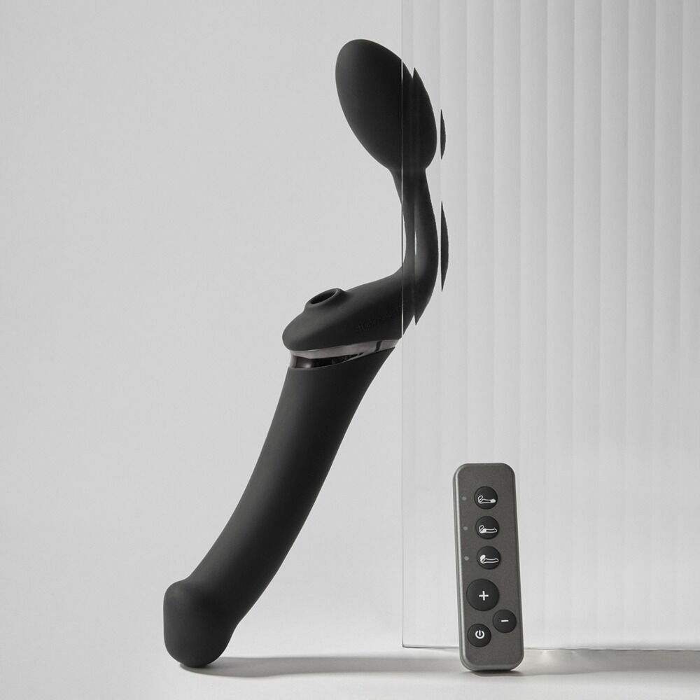 Strapless Strap-on "Multi Orgasm Bendable" med 3 motorer