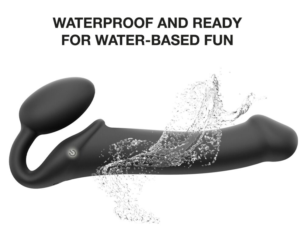 Strapless Strap-on "Vibrating Bendable" med 3 motorer