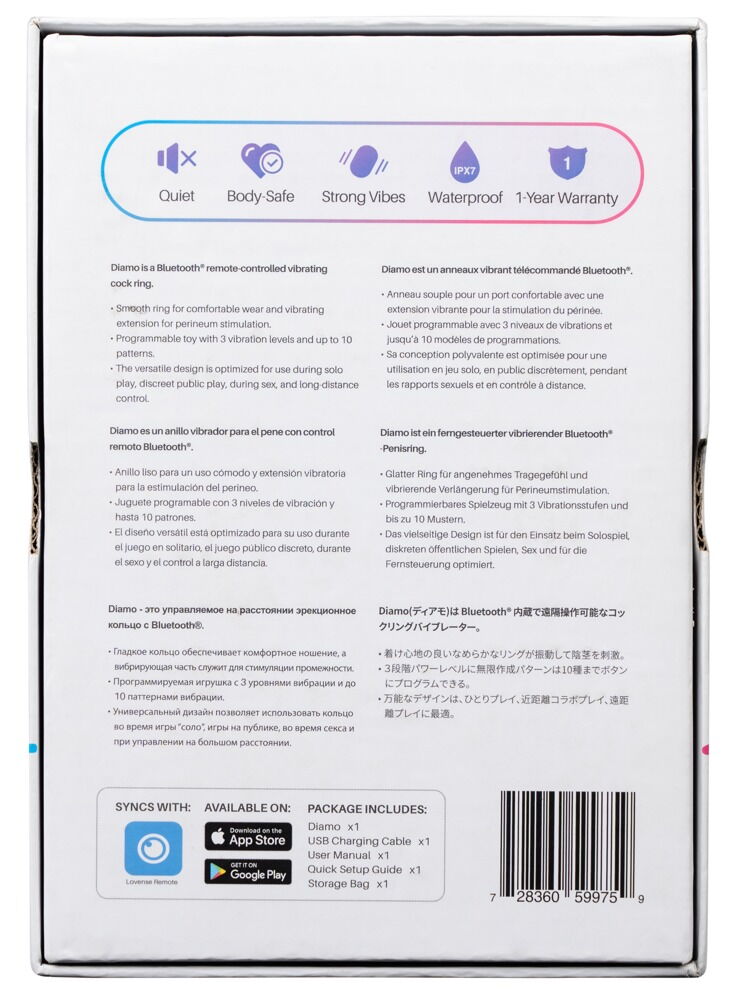 Vibro-penisring "Diamo" kan styres via app