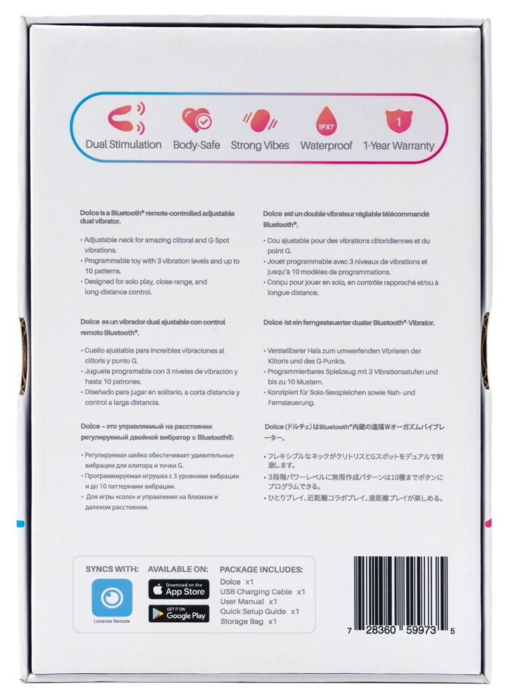Dobbeltvibrator "Dolce" kan styres via app