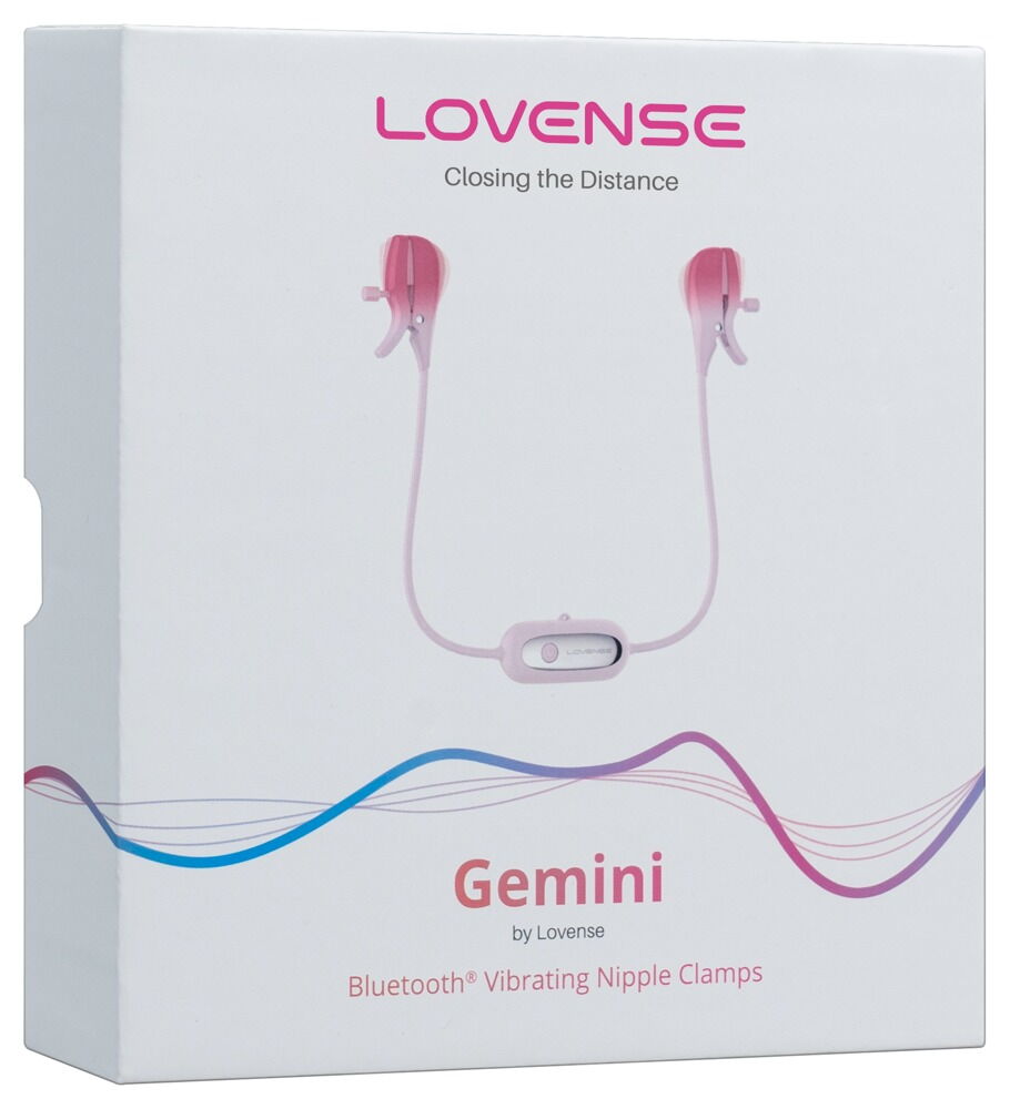 Brystvorteklemmer "Gemini" med vibrationer