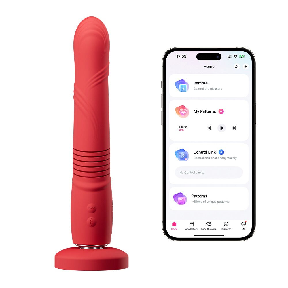 Stødvibrator "Gravity" med aftagelig sugekop