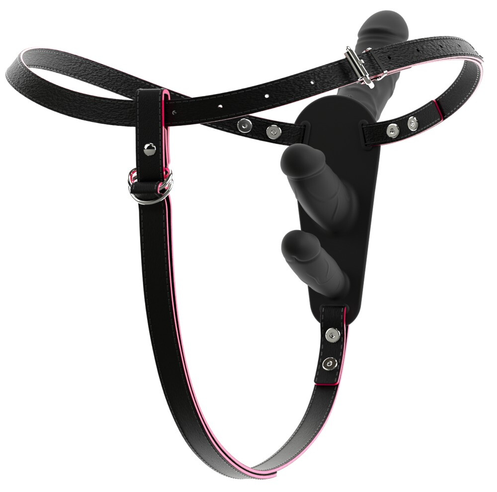 Strap-on "RC Double Inside“ med 3 vibratorer