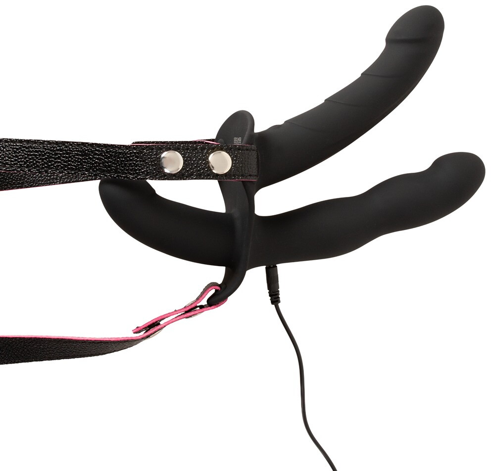 Strap-on "RC Double Outside" med 3 vibratorer