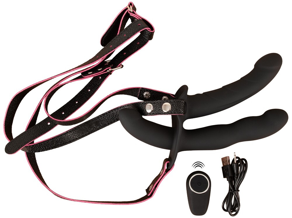 Strap-on "RC Double Outside" med 3 vibratorer