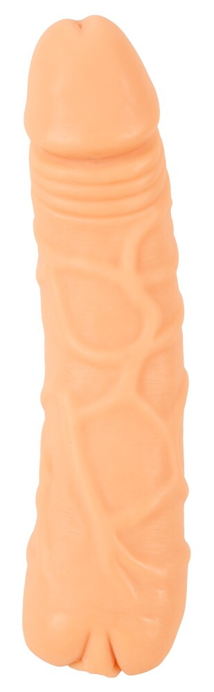 Vibrerende penishylster "2in1 Extension & Masturbator RC“ med testikelring