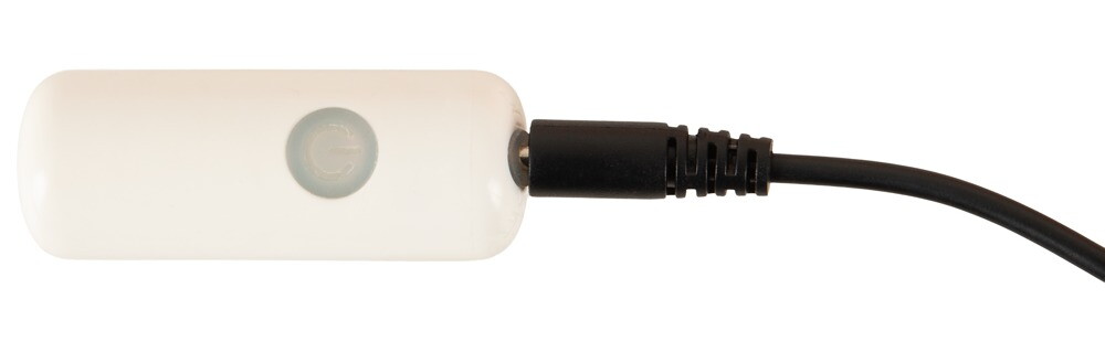Vibrerende penishylster "2in1 Extension & Masturbator RC“ med testikelring