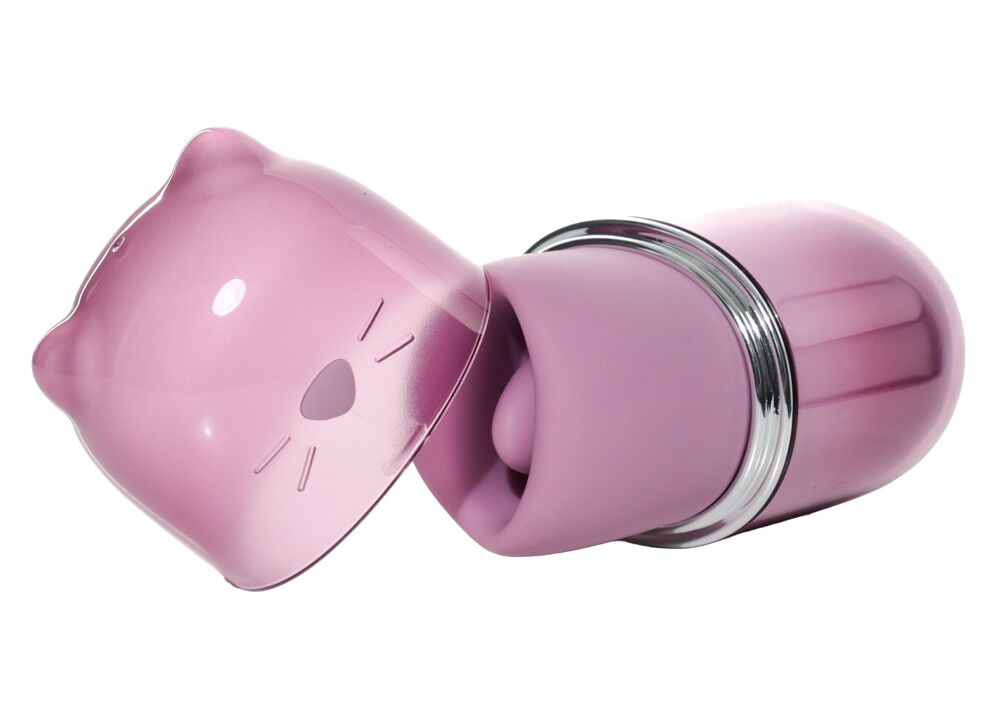 Lay-on vibrator "Klitty" med slikke- og sugefunktion