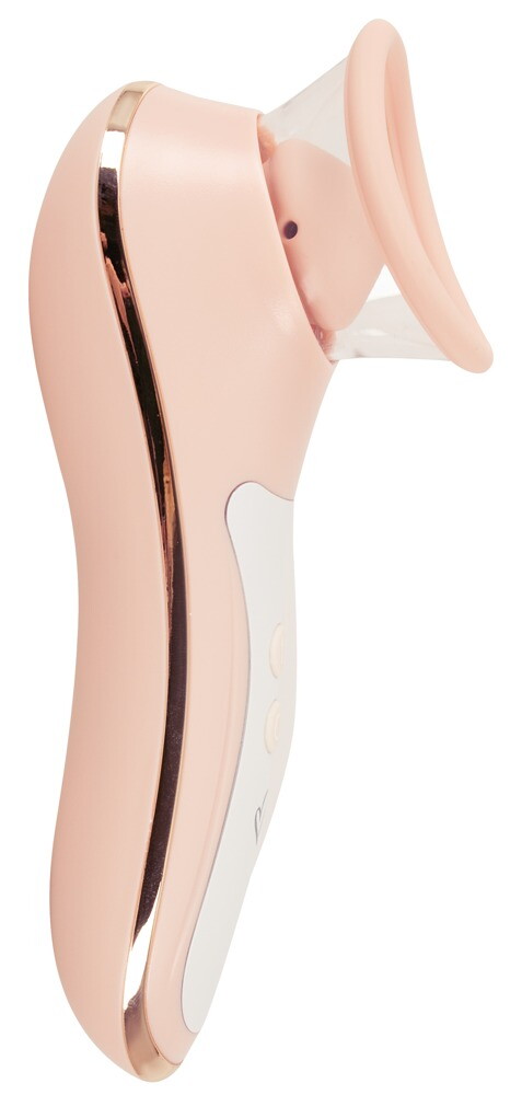 Klitorisstimulator "LYVENA Touch Control Massager" med suge- og pulsationsfunktion