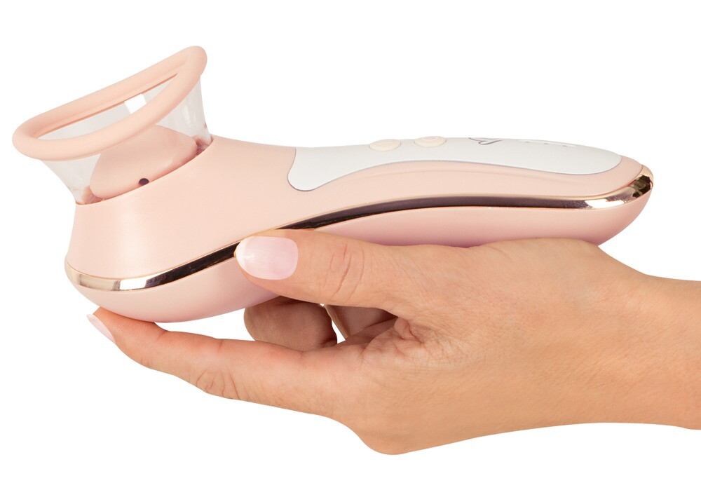 Klitorisstimulator "LYVENA Touch Control Massager" med suge- og pulsationsfunktion