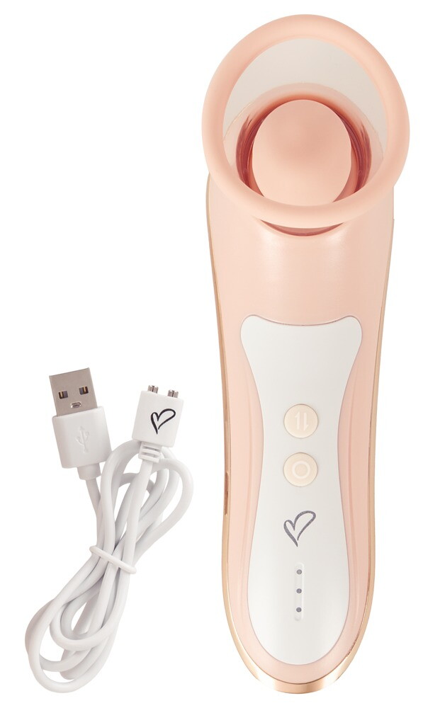 Klitorisstimulator "LYVENA Touch Control Massager" med suge- og pulsationsfunktion