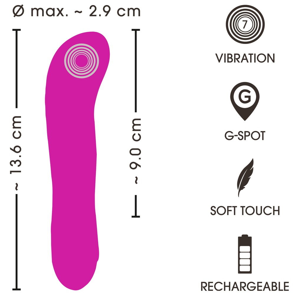 Mini G-Punkt-Vibrator med 7 vibrationsmodi