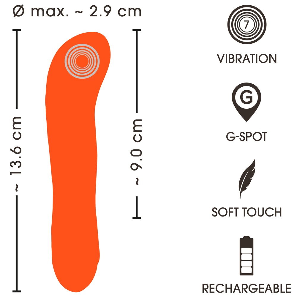 Mini G-Punkt-Vibrator med 7 vibrationsmodi