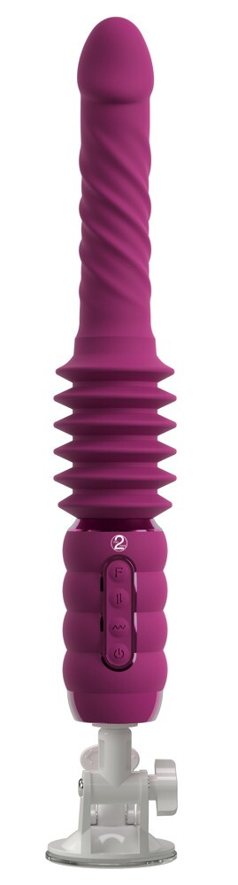 Stødevibrator "Thrusting & Rotating Fucking Machine" med aftagelig sugekop